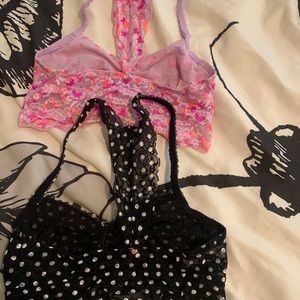 VS lace bralettes